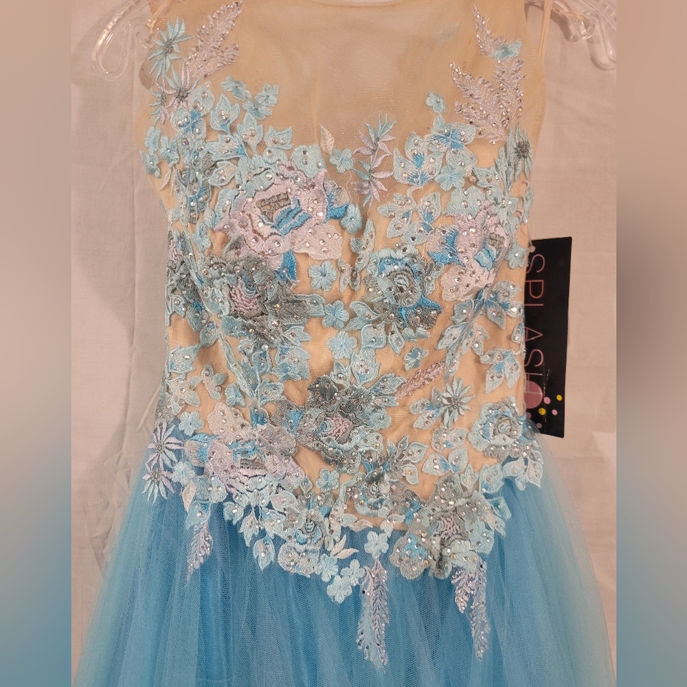 Icey blue gown